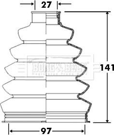 Borg & Beck BCB2372 - Cuffia, Semiasse www.autoricambit.com