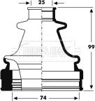 Borg & Beck BCB2798 - Cuffia, Semiasse www.autoricambit.com