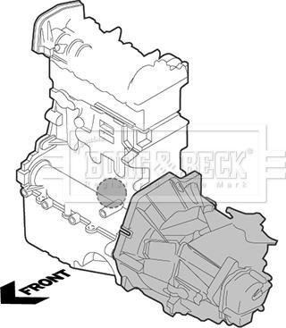 Borg & Beck BEM4441 - Sospensione, Motore www.autoricambit.com