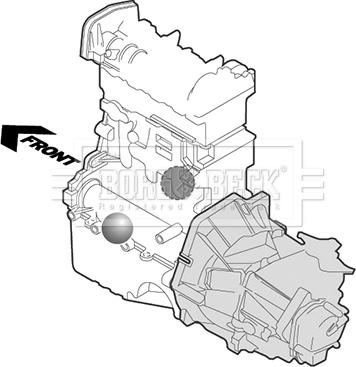 Borg & Beck BEM4073 - Sospensione, Motore www.autoricambit.com