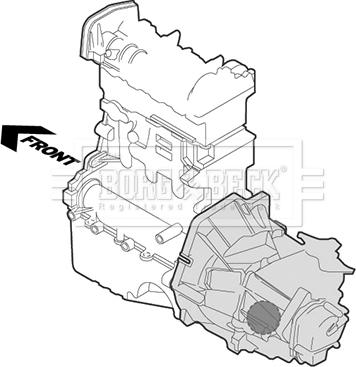 Borg & Beck BEM4384 - Sospensione, Motore www.autoricambit.com