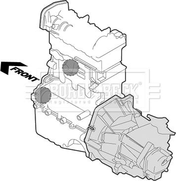 Borg & Beck BEM4381 - Sospensione, Motore www.autoricambit.com