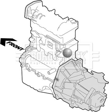 Borg & Beck BEM3949 - Sospensione, Motore www.autoricambit.com