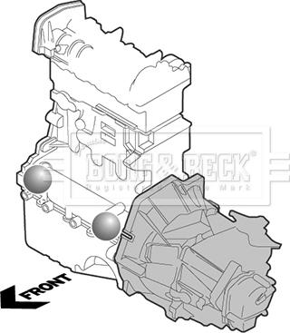 Borg & Beck BEM4328 - Sospensione, Motore www.autoricambit.com