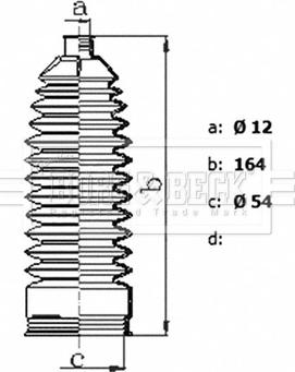 Borg & Beck BSG3480 - Kit soffietto, Sterzo www.autoricambit.com