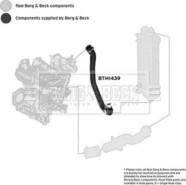 Borg & Beck BTH1439 - Flessibile aria alimentazione www.autoricambit.com