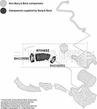 Borg & Beck BTH1652 - Flessibile d'aspirazione, Filtro aria www.autoricambit.com