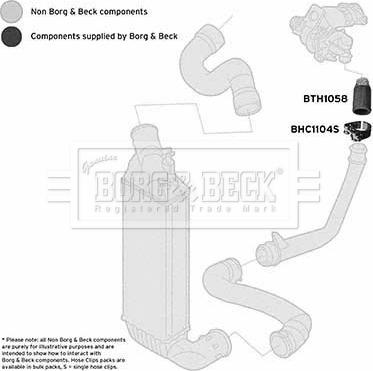 Borg & Beck BTH1058 - Flessibile aria alimentazione www.autoricambit.com