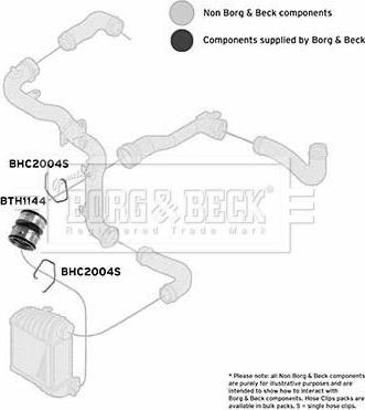 Borg & Beck BTH1144 - Flessibile aria alimentazione www.autoricambit.com