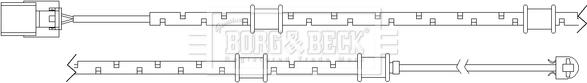 Borg & Beck BWL3097 - Contatto segnalazione, Usura past. freno/mat. d'attrito www.autoricambit.com