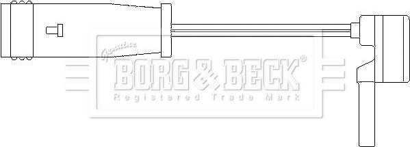 Borg & Beck BWL3001 - Contatto segnalazione, Usura past. freno/mat. d'attrito www.autoricambit.com