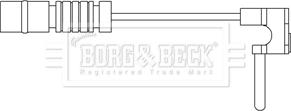 Borg & Beck BWL3072 - Contatto segnalazione, Usura past. freno/mat. d'attrito www.autoricambit.com