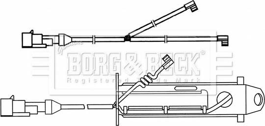 Borg & Beck BWL33096 - Contatto segnalazione, Usura past. freno/mat. d'attrito www.autoricambit.com