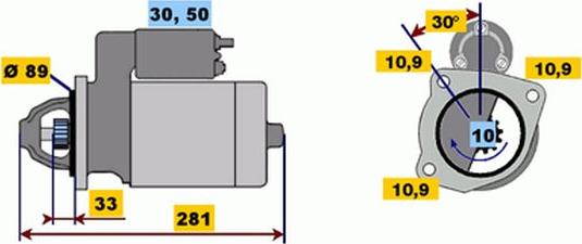 BOSCH 9 000 331 423 - Motorino d'avviamento www.autoricambit.com