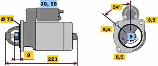 BOSCH 9 000 333 104 - Motorino d'avviamento www.autoricambit.com