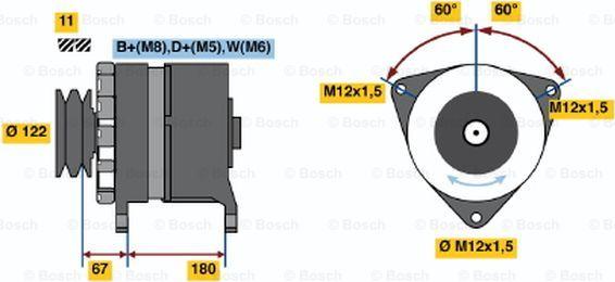 BOSCH 9 120 456 044 - Alternatore www.autoricambit.com