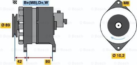 BOSCH 9 120 144 609 - Alternatore www.autoricambit.com