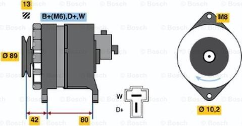 BOSCH 9 120 144 622 - Alternatore www.autoricambit.com