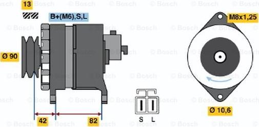 BOSCH 9 120 335 001 - Alternatore www.autoricambit.com