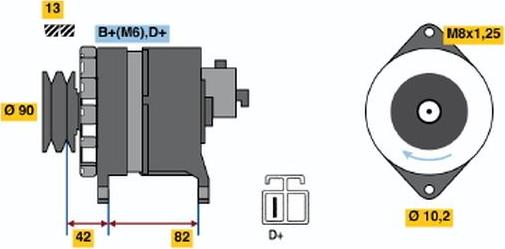 BOSCH 9 120 335 002 - Alternatore www.autoricambit.com