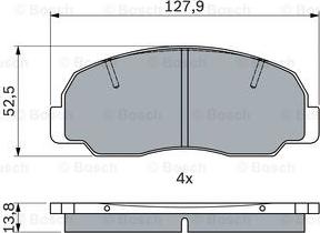 BOSCH 0 986 494 944 - Kit pastiglie freno, Freno a disco www.autoricambit.com