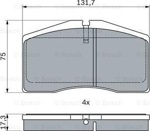 BOSCH 0 986 494 950 - Kit pastiglie freno, Freno a disco www.autoricambit.com