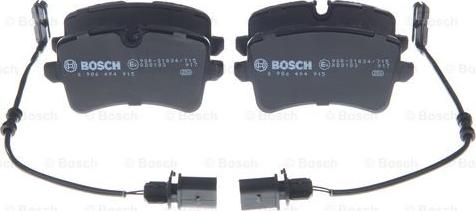 BOSCH 0 986 494 915 - Kit pastiglie freno, Freno a disco www.autoricambit.com