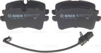 BOSCH 0 986 494 916 - Kit pastiglie freno, Freno a disco www.autoricambit.com