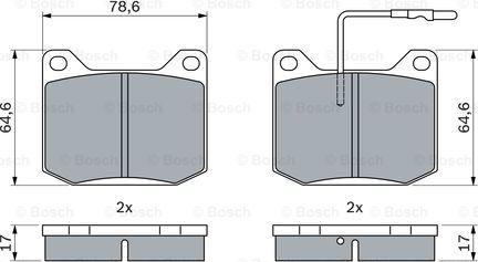 BOSCH 0 986 494 938 - Kit pastiglie freno, Freno a disco www.autoricambit.com