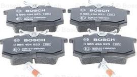 BOSCH 0 986 494 923 - Kit pastiglie freno, Freno a disco www.autoricambit.com