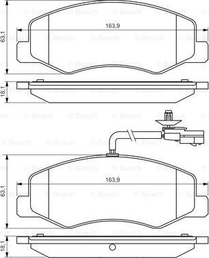 BOSCH 0 986 494 499 - Kit pastiglie freno, Freno a disco www.autoricambit.com