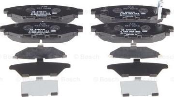 BOSCH 0 986 494 444 - Kit pastiglie freno, Freno a disco www.autoricambit.com