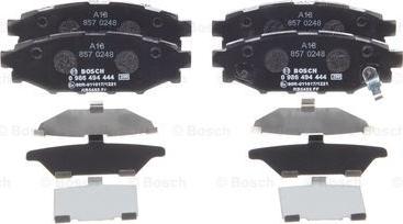 BOSCH 0 986 494 444 - Kit pastiglie freno, Freno a disco www.autoricambit.com