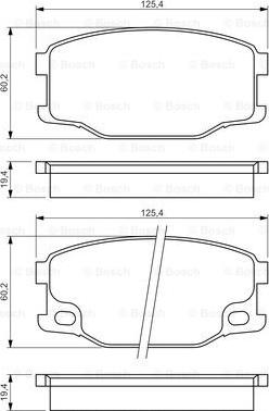 BOSCH 0 986 494 442 - Kit pastiglie freno, Freno a disco www.autoricambit.com