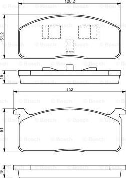 BOSCH 0 986 494 457 - Kit pastiglie freno, Freno a disco www.autoricambit.com