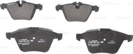 BOSCH 0 986 494 481 - Kit pastiglie freno, Freno a disco www.autoricambit.com