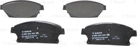 BOSCH 0 986 494 434 - Kit pastiglie freno, Freno a disco www.autoricambit.com