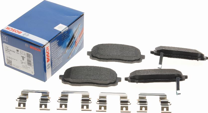 BOSCH 0 986 494 594 - Kit pastiglie freno, Freno a disco www.autoricambit.com