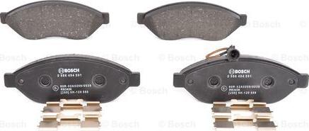 BOSCH 0 986 494 591 - Kit pastiglie freno, Freno a disco www.autoricambit.com