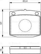 BOSCH 0 986 494 542 - Kit pastiglie freno, Freno a disco www.autoricambit.com