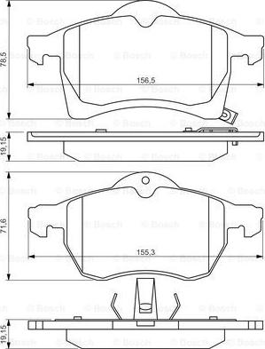 BOSCH 0 986 494 508 - Kit pastiglie freno, Freno a disco www.autoricambit.com