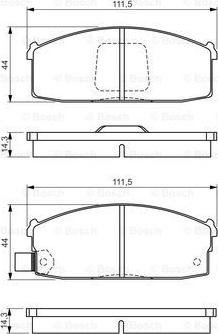 BOSCH 0 986 494 534 - Kit pastiglie freno, Freno a disco www.autoricambit.com