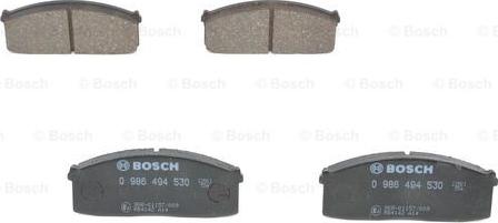 BOSCH 0 986 494 530 - Kit pastiglie freno, Freno a disco www.autoricambit.com