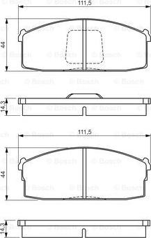 BOSCH 0 986 494 530 - Kit pastiglie freno, Freno a disco www.autoricambit.com