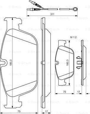 BOSCH 0 986 494 526 - Kit pastiglie freno, Freno a disco www.autoricambit.com