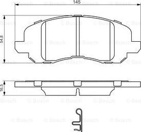 BOSCH 0 986 494 575 - Kit pastiglie freno, Freno a disco www.autoricambit.com