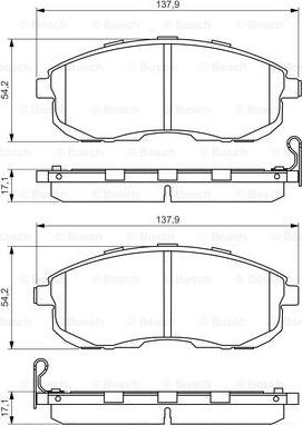 BOSCH 0 986 494 572 - Kit pastiglie freno, Freno a disco www.autoricambit.com