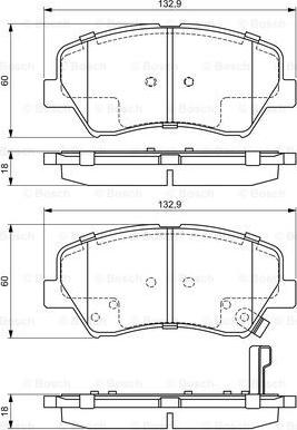 BOSCH 0 986 494 691 - Kit pastiglie freno, Freno a disco www.autoricambit.com