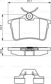 BOSCH 0 986 494 646 - Kit pastiglie freno, Freno a disco www.autoricambit.com