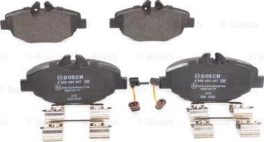 BOSCH 0 986 494 647 - Kit pastiglie freno, Freno a disco www.autoricambit.com